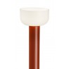 Bellhop floor lamp - white/brick red (F1070075) - Flos