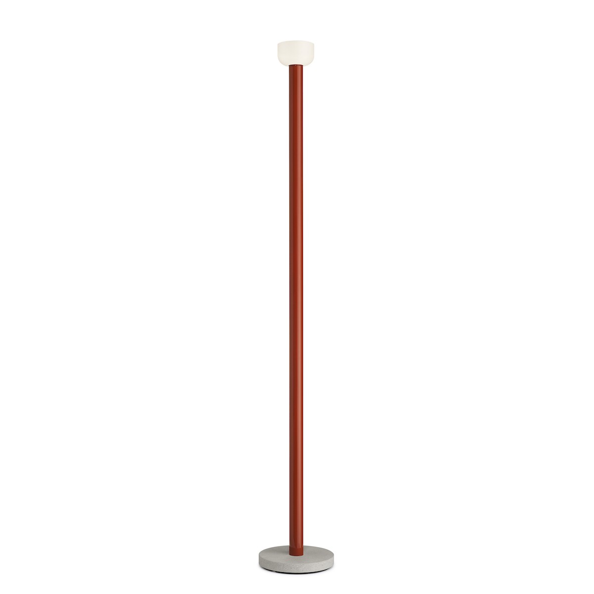 Bellhop floor lamp - white/brick red (F1070075) - Flos