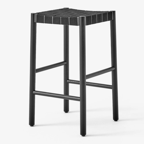 Tabouret Betty TK7 (H66 cm) – Noir / Lin noir - &Tradition