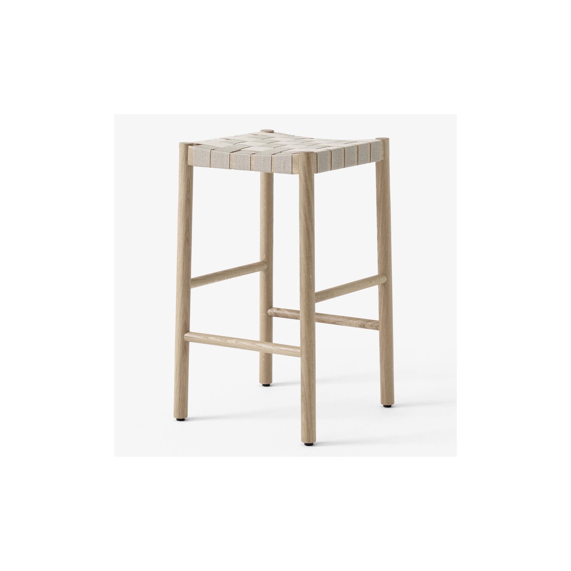 Tabouret Betty TK7 (H66 cm) – Chêne / Lin naturel - &Tradition