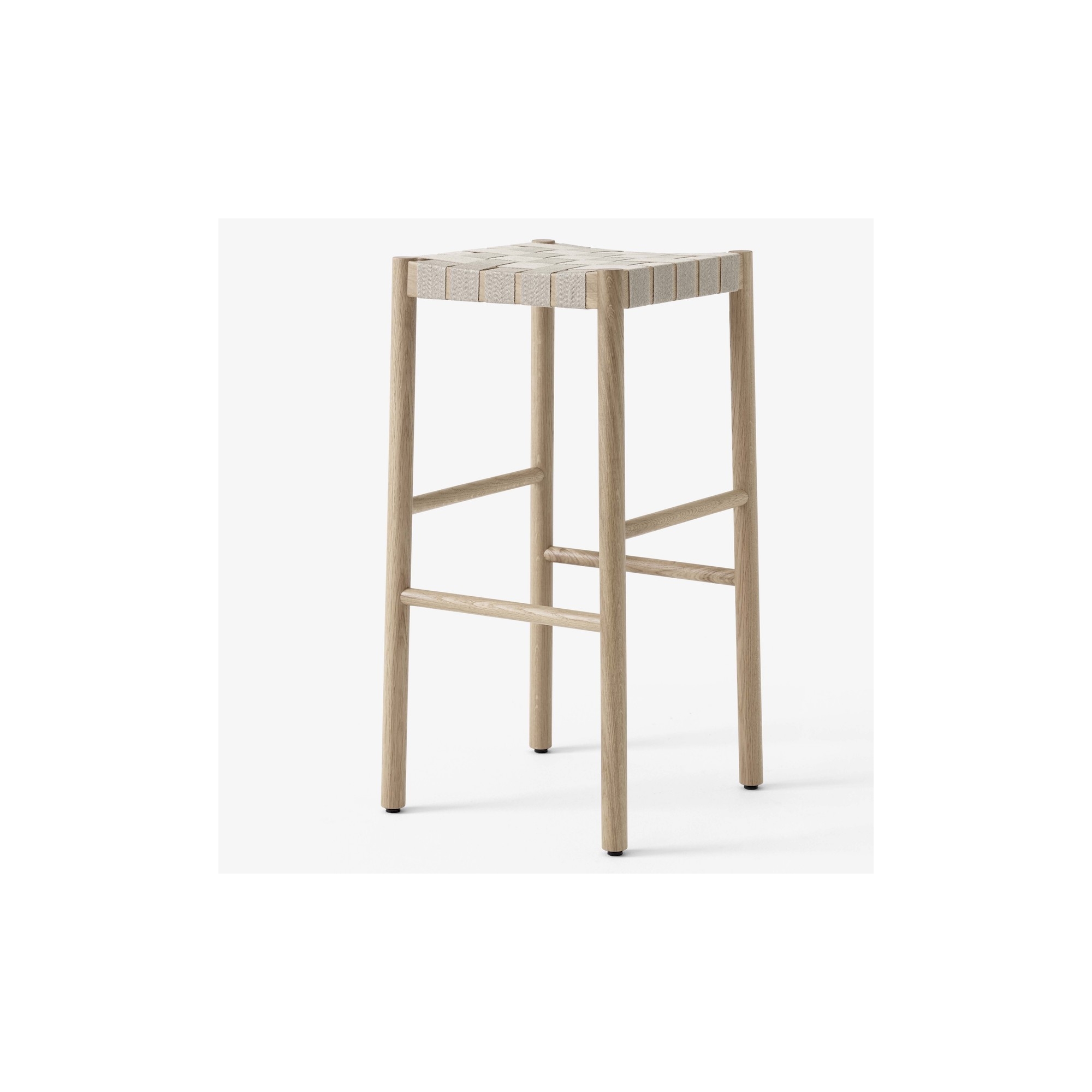 Betty Stool TK8 (H76 cm) – Oak / Natural linen - &Tradition