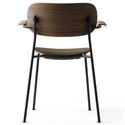 with armrests - dark stained oak / black frame - Co chair - Audo Copenhagen