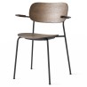 with armrests - dark stained oak / black frame - Co chair - Audo Copenhagen