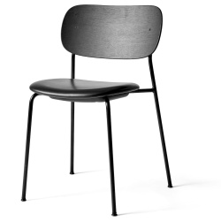 without armrests - Dakar leather 0842 / black oak / black frame - Co chair - Audo Copenhagen