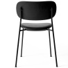 without armrests - Dakar leather 0842 / black oak / black frame - Co chair - Audo Copenhagen