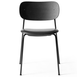 without armrests - Dakar leather 0842 / black oak / black frame - Co chair - Audo Copenhagen