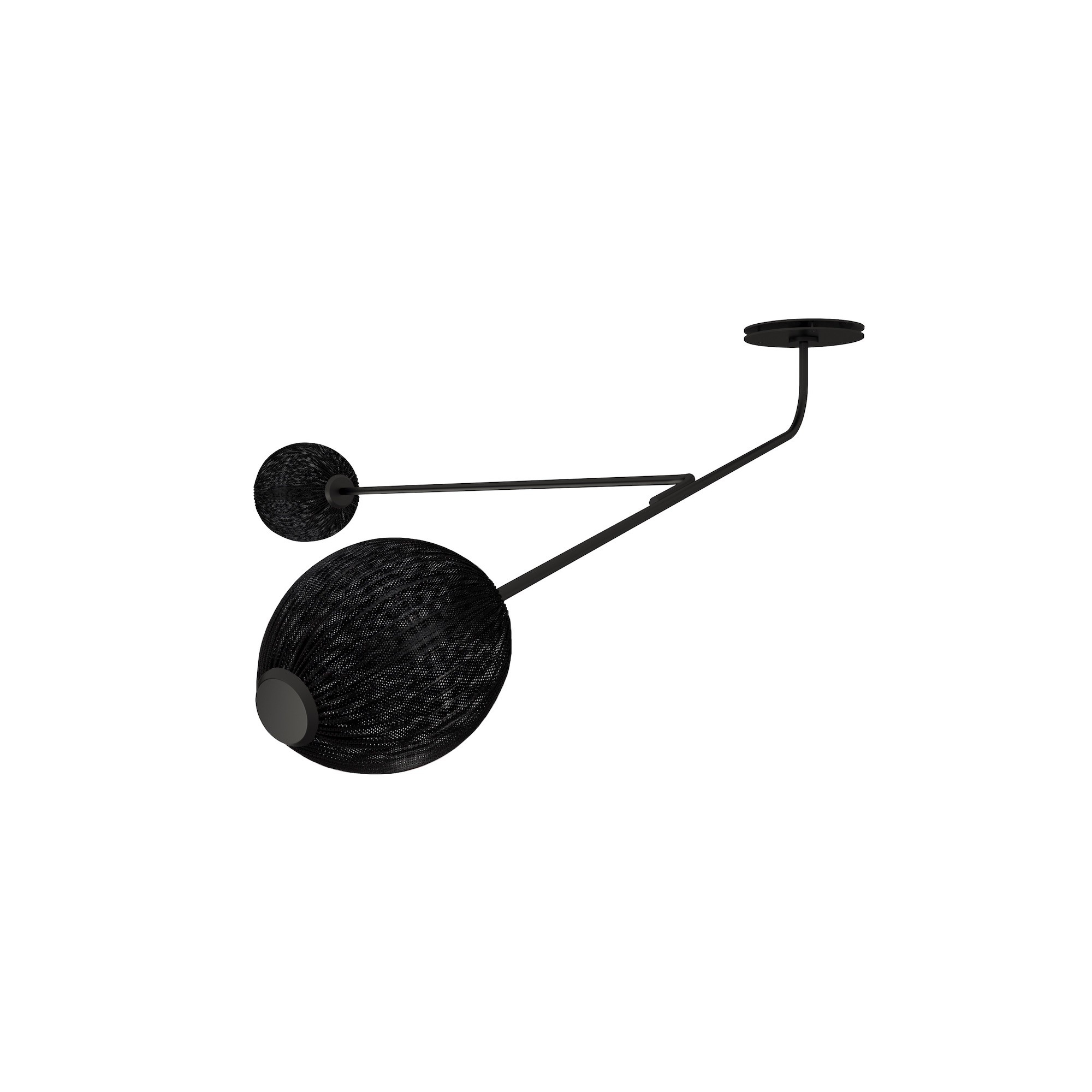 soft black semi matt - Satellite wall / ceiling lamp - Gubi