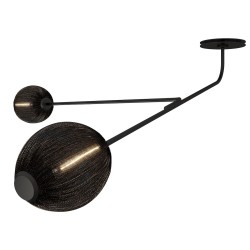 soft black semi matt - Satellite wall / ceiling lamp - Gubi