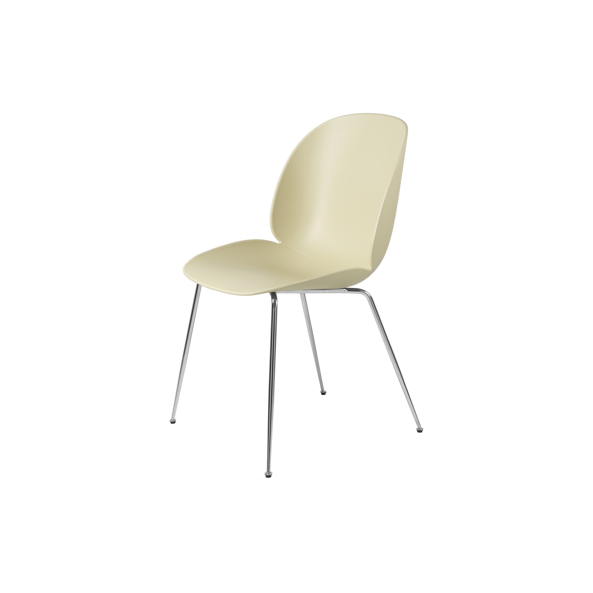 pastel green shell - chrome base - Beetle chair plastic - Gubi