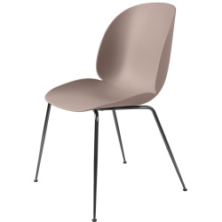 sof pink shell - black chrome base - Beetle chair plastic - Gubi