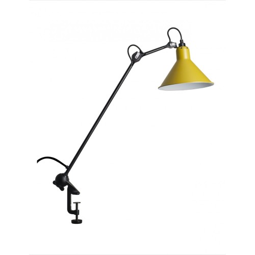 black, yellow cone - Gras 201 - architect lamp - DCW éditions