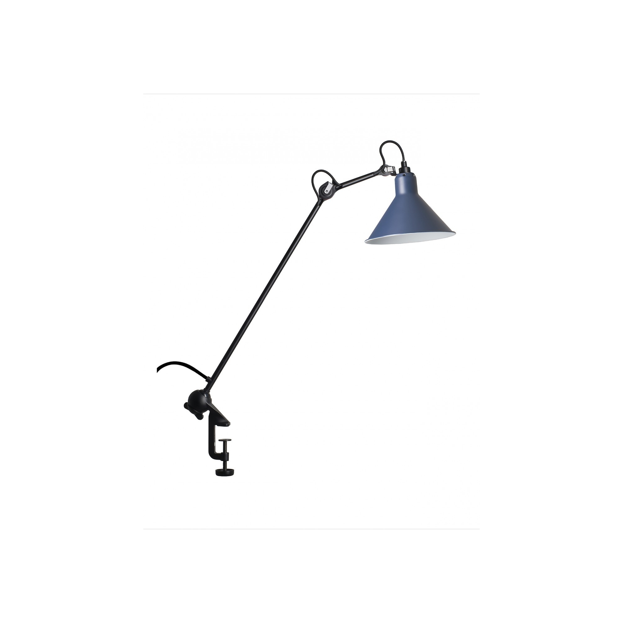 noir, cône bleu - Gras 201 - lampe d'architecte - DCW éditions