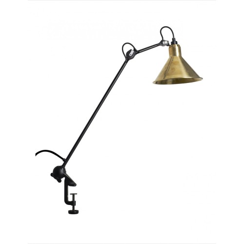 black, brass cone - Gras 201 - architect lamp - DCW éditions