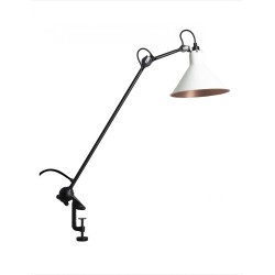 noir, cône blanc-cuivre - Gras 201 - lampe d'architecte - DCW éditions