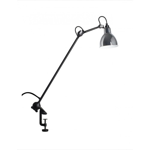 noir, rond chrome - Gras 201 - lampe d'architecte - DCW éditions