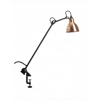 black, raw copper round - Gras 201 - architect lamp