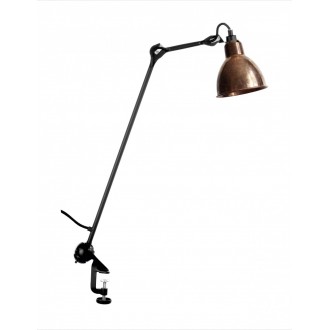 black, raw copper-white round - Gras 201 - architect lamp