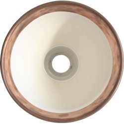 black, raw copper-white round - Gras 201 - architect lamp - DCW éditions