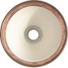 black, raw copper-white round - Gras 201 - architect lamp - DCW éditions