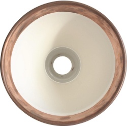 black / raw copper, white inside - Gras 304 bathroom - CL I - wall lamp - DCW éditions