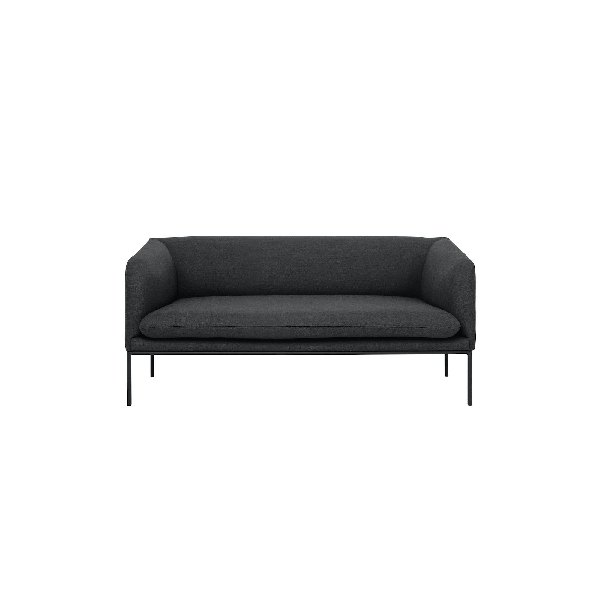 tissu Fiord 171 – base noire – canapé Turn 2 places - Ferm Living