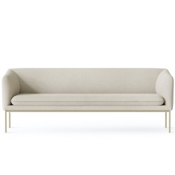 Boucle fabric off white – cashmere base – Turn 3-seater sofa - Ferm Living