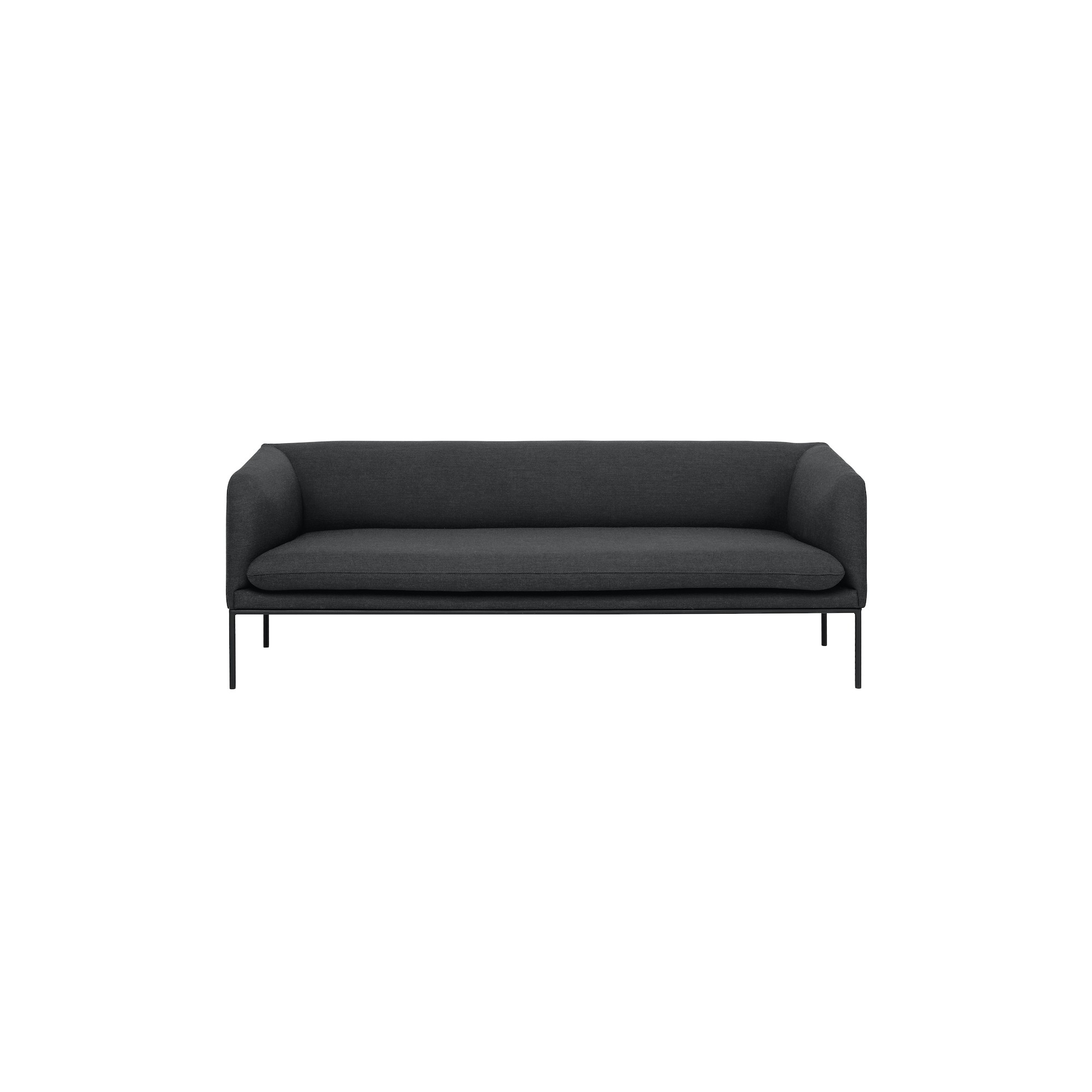 tissu Fiord 171 – base noire – canapé Turn 3 places - Ferm Living