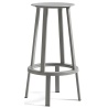 gris ciel - H65 - tabouret de bar Revolver - HAY