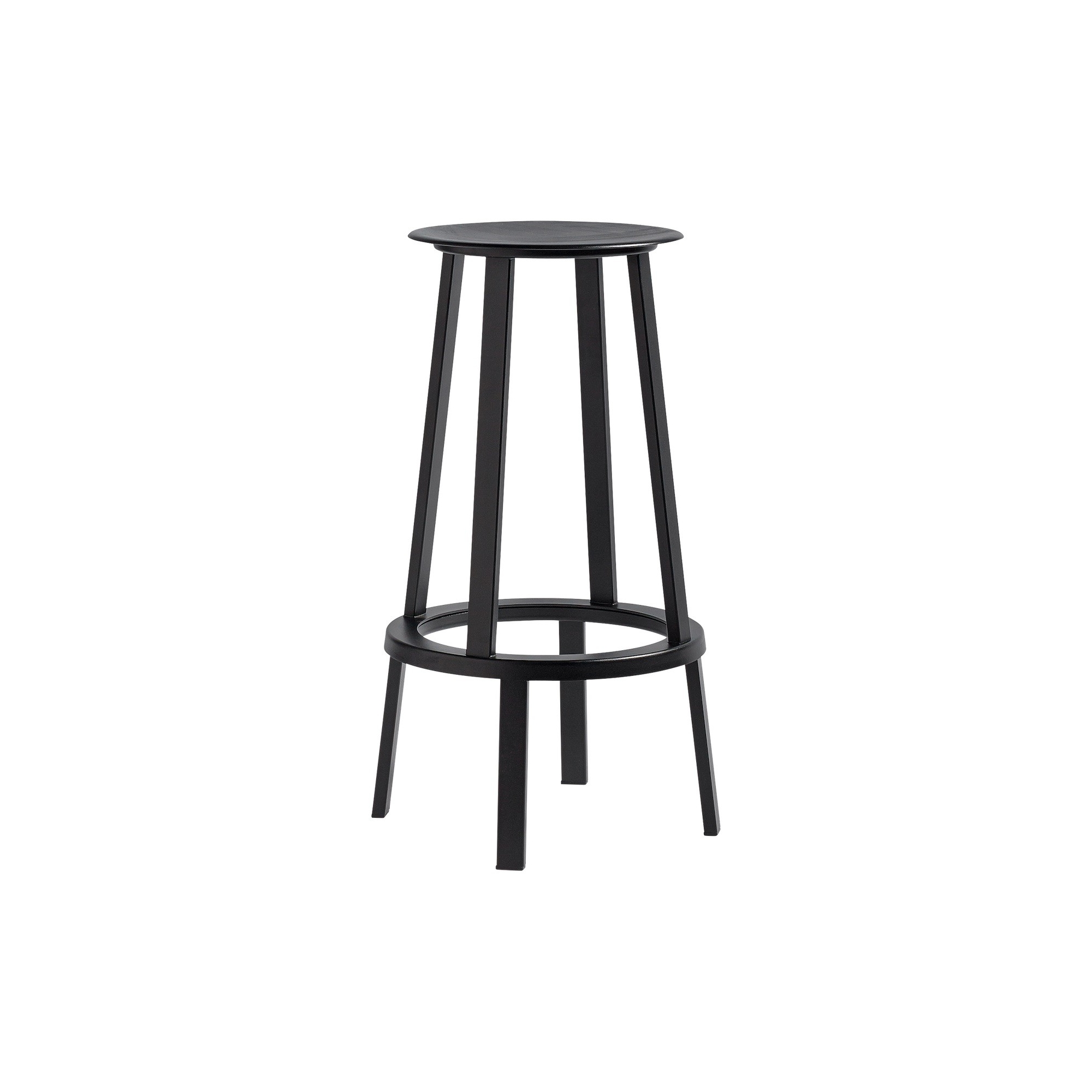 black - H75 - Revolver bar stool - HAY