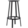 black - H75 - Revolver bar stool - HAY