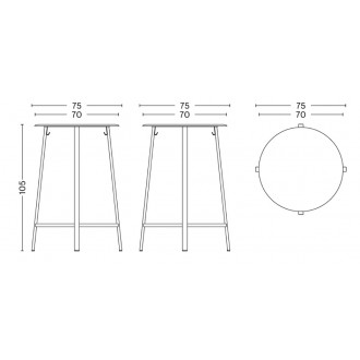 red - Revolver table