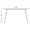 ÉPUISÉ - 200x80xH105cm - Table CPH30 - HAY