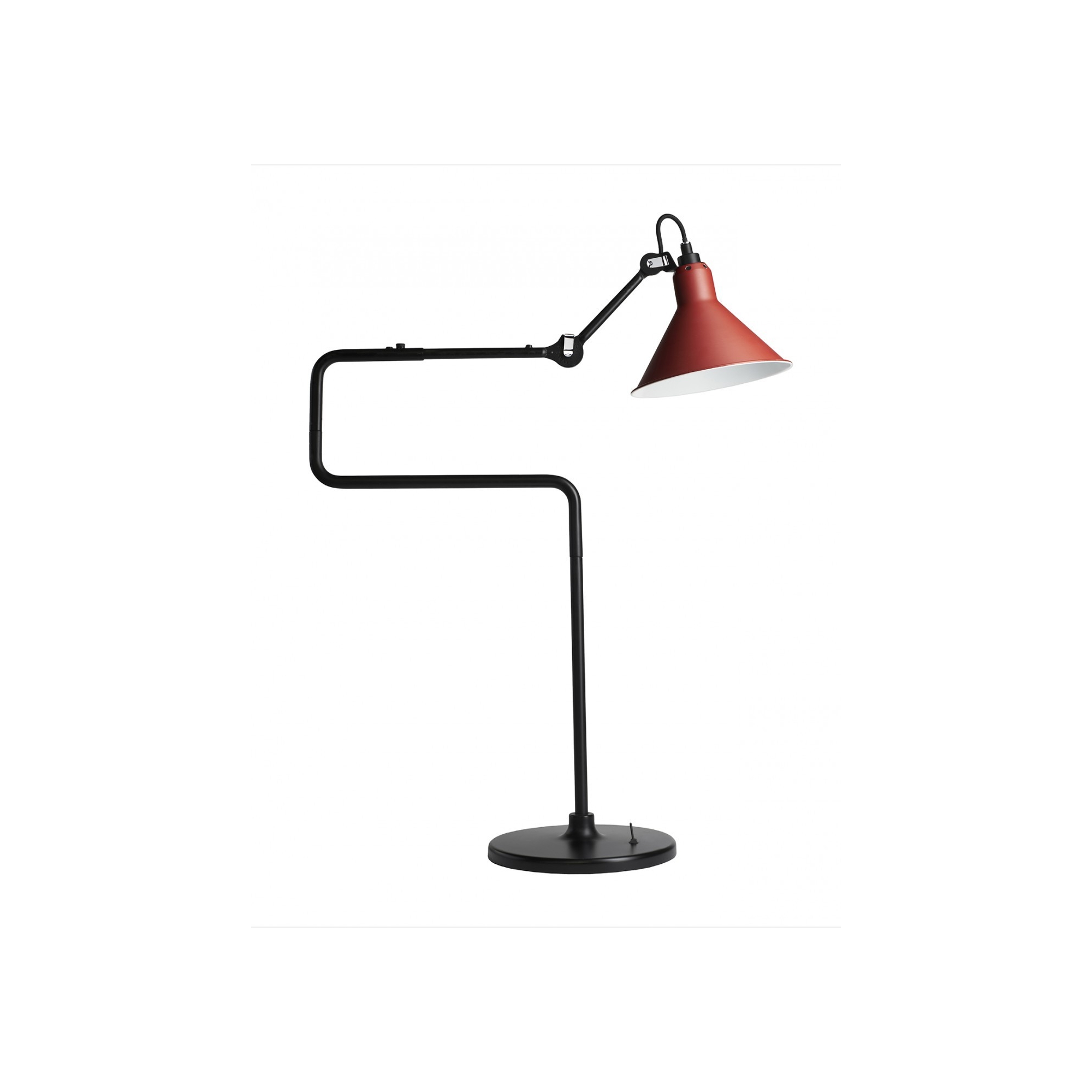 black / conic red - Gras 317 - table lamp - DCW éditions