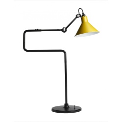 noir / cône jaune - Gras 317 - lampe de table - DCW éditions