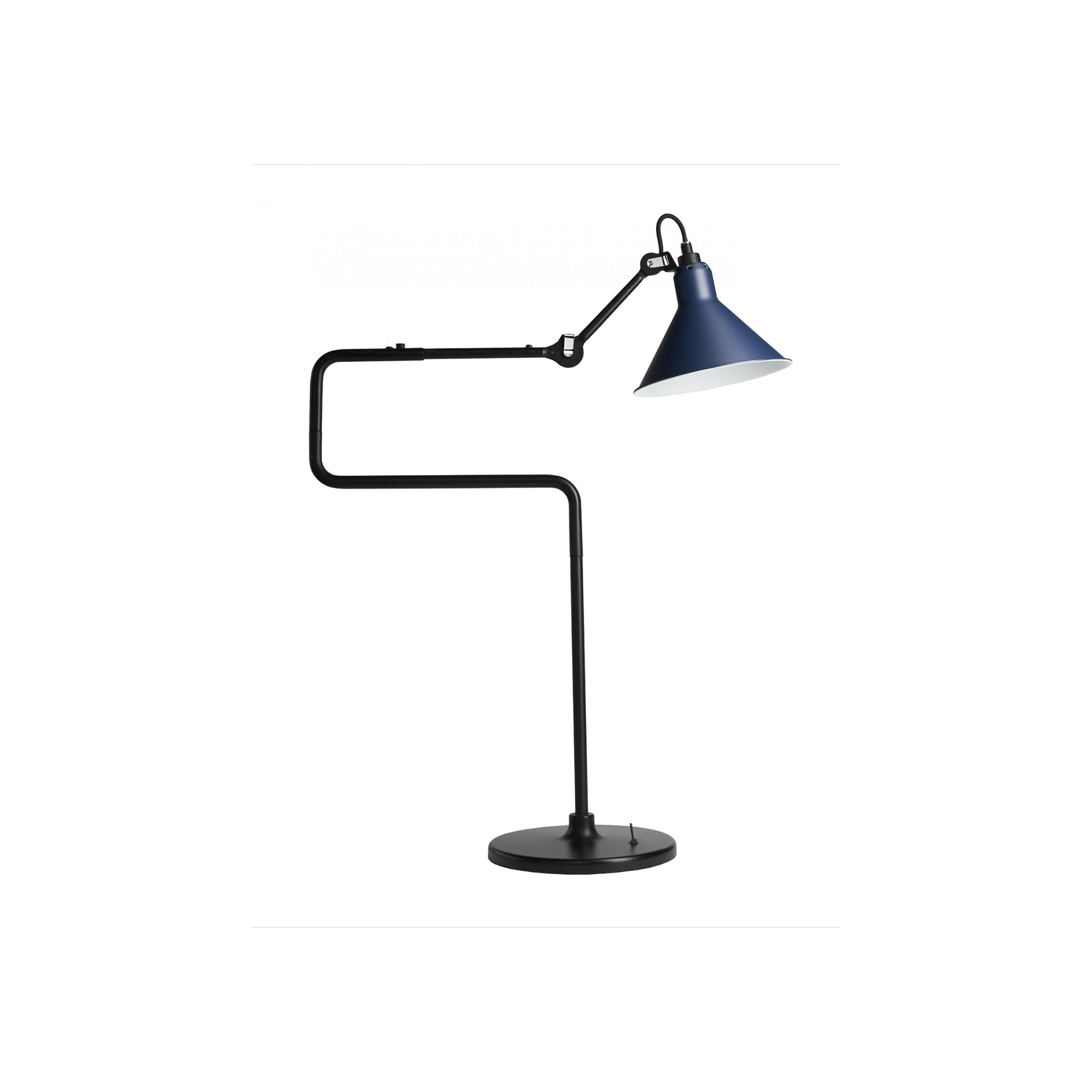 noir / cône bleu - Gras 317 - lampe de table - DCW éditions