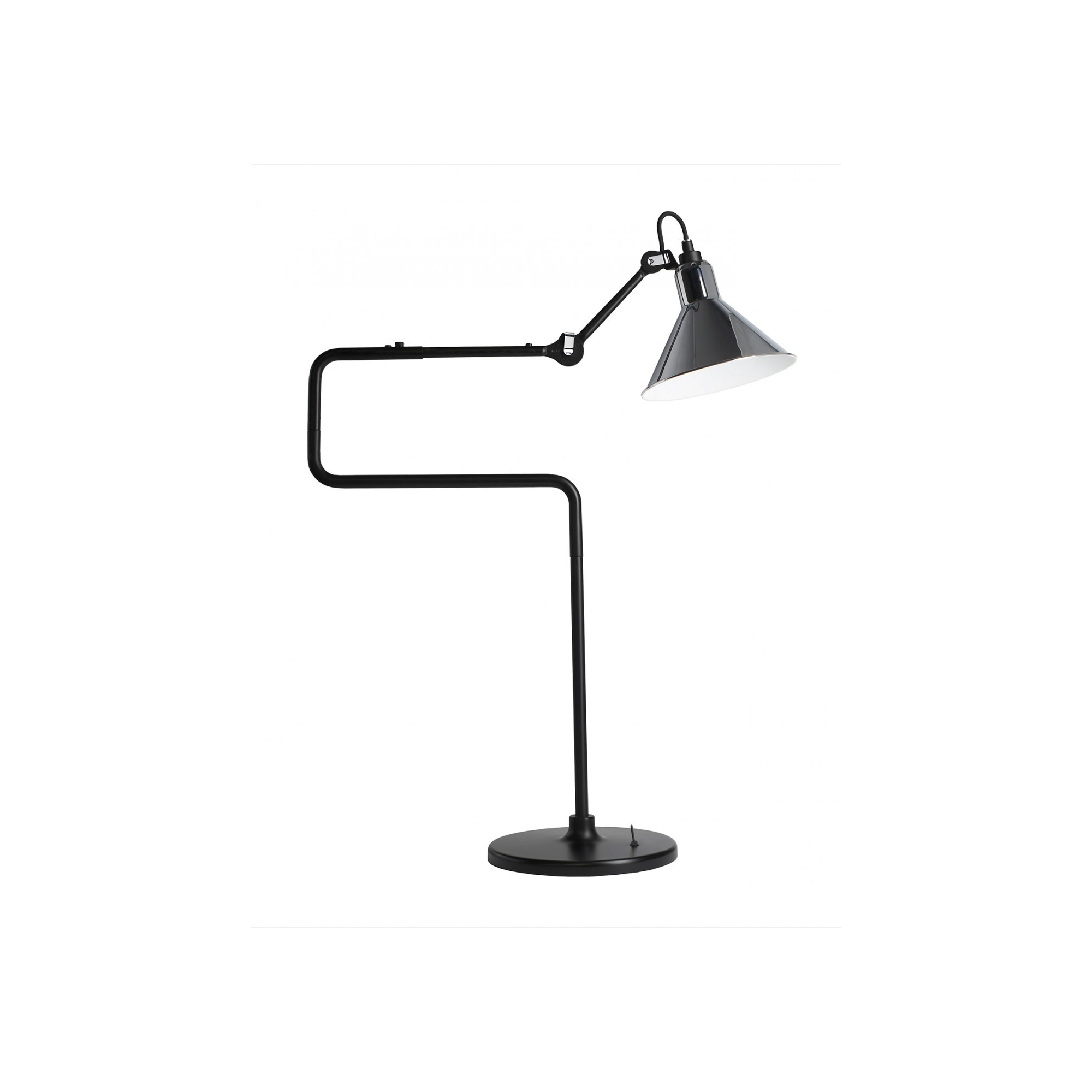 black / conic chrome - Gras 317 - table lamp