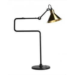 noir / cône laiton - Gras 317 - lampe de table - DCW éditions