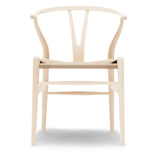 Carl Hansen & Søn – Chaise CH24, frêne savonnéet corde de papier naturelle