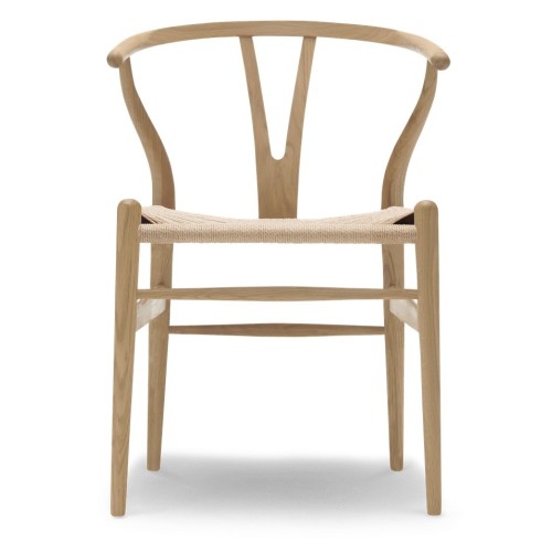 Carl Hansen & Søn – Chaise CH24, chêne savonné et corde de papier naturelle