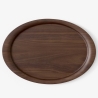 40x28cm, lacquered walnut – Tray SC64 - &Tradition