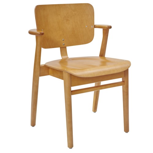 Honey stained birch - Domus chair - Artek