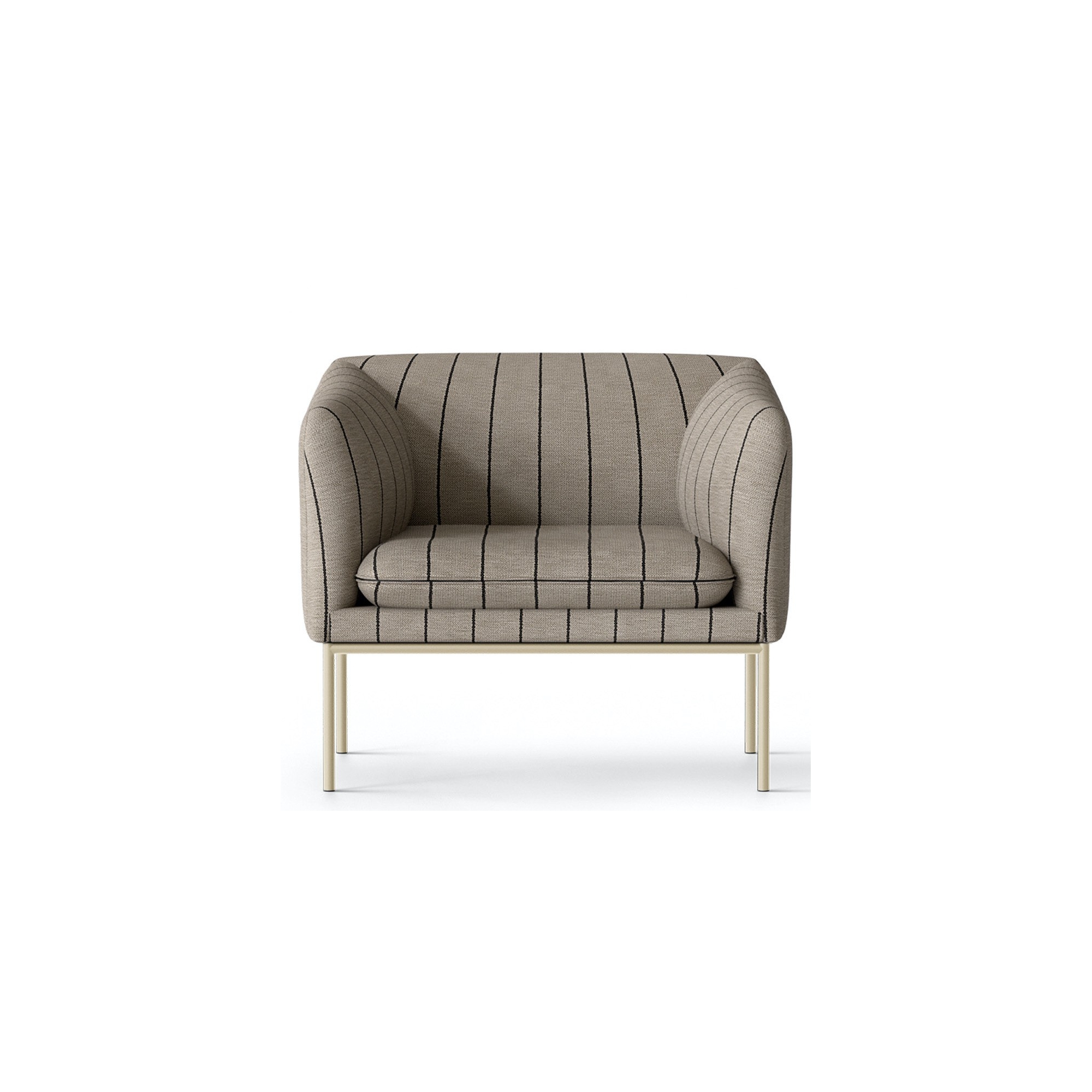 Pasadena sable et noir / base cachemire – fauteuil Turn - Ferm Living