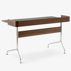 linoleum iron - base noyer et chrome - bureau Pavilion AV17 - &Tradition