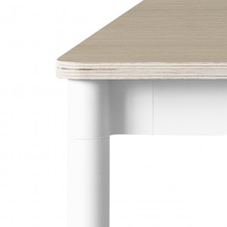 Chêne / Bois / Blanc – Table Base 190 x 85 x H73 cm