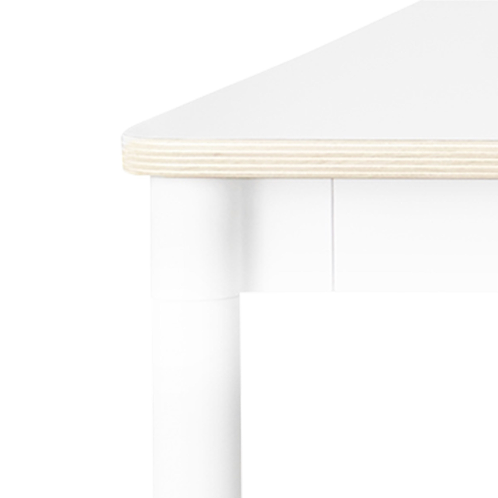 Blanc (stratifié) / Bois / Blanc – Table Base 190 x 85 x H73 cm - Muuto