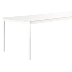 White laminate / Plywood / White – Base Table 190 x 85 x H73 cm - Muuto