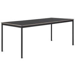 Black (linoleum) / Plywood / Black – Base Table 190 x 85 x H73 cm - Muuto