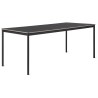 Noir (linoleum) / Bois / Noir – Table Base 190 x 85 x H73 cm - Muuto