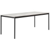 Blanc (stratifié) / Blanc / Noir – Table Base 250 x 90 x H73 cm - Muuto