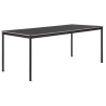 Noir (linoleum) / Bois / Noir – Table Base 250 x 90 x H73 cm - Muuto